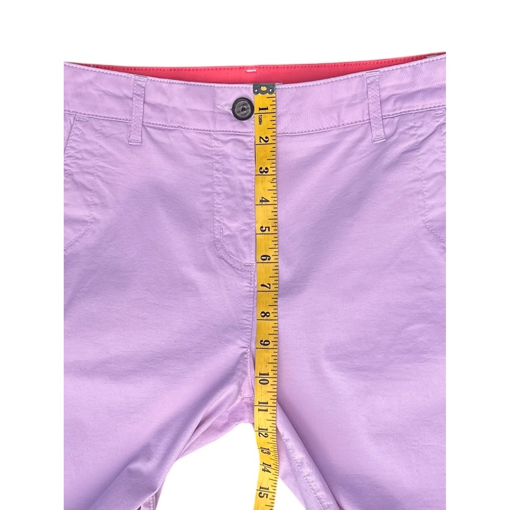 Boden Pants Lilac Pink Cotton Blend Slim‎ Chino Trousers Womens Size 6R - Picture 6 of 7